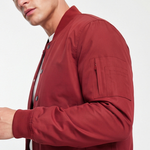 Men's Classic <b>Zip</b> <b>Up</b> Bomber Jackets Wholesale Fashion Streetwear Bomber Jacket Men Lightweight Casual Outerwear Bomber Jackets - Product Image 6