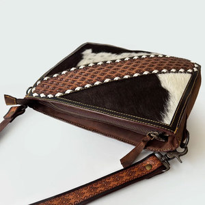 Bolso de Mano de Cuero Vacuno Ligero y Transpirable de Moda al por Mayor, Servicio OEM, Impermeable, de Alta Calidad y Personalizable - Product Image 3
