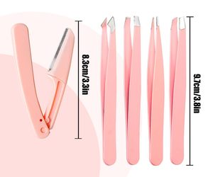 Kit de pinces à épiler professionnelles pour femmes, pinces à épiler pour l'épilation du visage, pinces à épiler professionnelles pour sourcils, logo personnalisé - Product Image 1