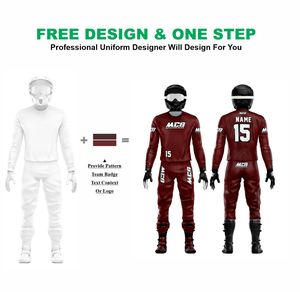 Ensemble de vêtements de motocross personnalisés, respirants, à séchage rapide, en polyester, avec logo d'équipe/marque personnalisé, unisexe, adulte, moto - Product Image 2