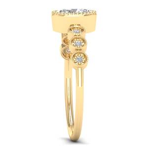 Anillos de compromiso REYES de lujo con corte ovalado de 0.54 quilates de moissanita en plata de ley 925, regalo de boda, joyería fina para mujeres. - Product Image 3