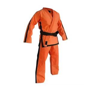Uniforme Profesional de Artes Marciales Negro, Kimono de BJJ de Color Sólido, Uniforme de Karate Negro Resistente para Adultos - Product Image 6