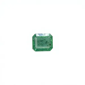 Émeraude naturelle certifiée du Zambie, taille octogonale, pierre à bon lustre, pierre précieuse non montée pour la création de bijoux, 0,96 carat - Product Image 1