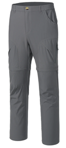 <span class=keywords><strong>Pantalon</strong></span> de randonnée <span class=keywords><strong>convertible</strong></span> pour homme, fermeture éclair amovible, automne, écologique, séchage rapide, 2-en-1, léger, multi-poches cargo - Product Image 4