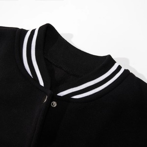 เสื้อแจ็คเก็ตเบสบอลบอมเบอร์พัฟเฟอร์สำหรับผู้ชาย แบบซิปด้านหน้า สไตล์วาร์ซิตี้ เสื้อคลุมฤดูหนาว ระบายอากาศได้ดี ปักลาย สตรีทแวร์ลำลอง - Product Image 5