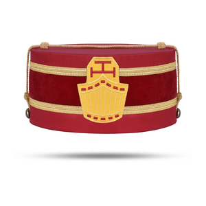 Casquette de Régalia Maçonnique en Gros, Modèle Ancien Prêtre Supérieur du Chapitre Royal Arch, avec Emblème Rouge et Tresse Dorée - Product Image 3