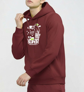 เสื้อฮู้ดดี้พิมพ์ลาย DTF สำหรับผู้ชาย ผ้าคอตตอนผสมขนแกะคุณภาพพรีเมียม สวมหัวแบบพูลโอเวอร์ รับผลิตแบบ OEM ODM พร้อมสกรีนโลโก้ตามสั่ง ขายส่งเสื้อฮู้ดดี้สตรีทแวร์ - Product Image 3