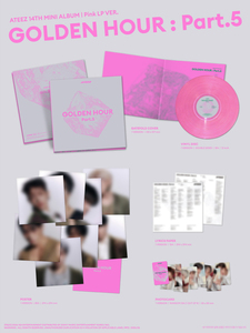 [MUVVE Pob] ATEEZ - [GOLDEN HOUR : Part.5 (Pink LP VER.) - Product Image 4