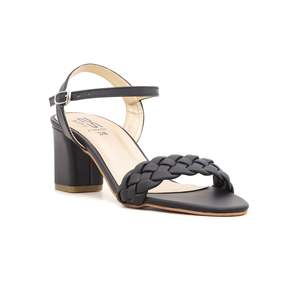 Sandale à talon formel noire FR5050 - Product Image 3