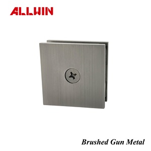 <b>ALLWIN</b> Electroplating Finish Color Sample Brushed Gold Shower Glass Clamp Door Hardware - Product Image 3