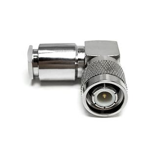 Conector TNC Macho en Ángulo Recto, Tipo Abrazadera, Sin Soldadura, para Antenas WTR400 RG8 RG213 RG214 y 7D FB de Baja Pérdida - Product Image 1