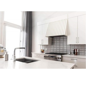 Armoire de cuisine blanche CANA style Shaker, prix d'usine, sur mesure OEM, vente en gros, cuisine modulaire à fermeture amortie avec espace pour évier - Product Image 2