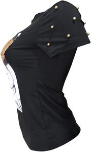 Women's Short Sleeve <b>T</b>-<b>Shirt</b> <b>Sequined</b> Tops O-Neck Funny Graphic Tees Blouse - Product Image 5