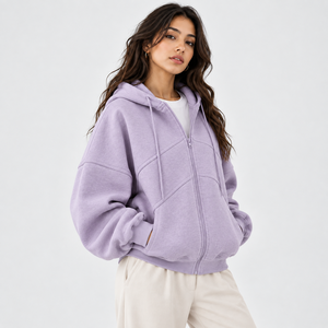 <b>Top</b> Quality <b>Women</b> Zip Up Hoodie Designed with Warm <b>Fleece</b> Offers Comfortable Fit Cozy Feel <b>Women</b> Zip Up Hoodie with Pocket - Product Image 2