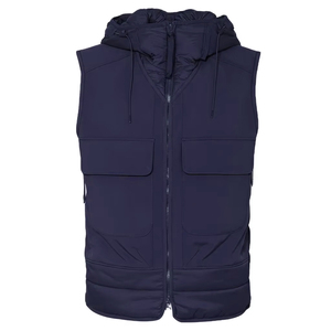 เสื้อกั๊กพัฟเฟอร์คุณภาพสูงสำหรับผู้ชาย เสื้อแจ็คเก็ตแขนกุดสำหรับฤดูหนาว คุณภาพสูง ปักโลโก้ได้ตามต้องการ สไตล์ลำลอง ติดกระดุม น้ำหนักเบา - Product Image 1