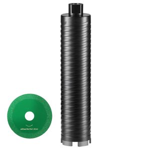Set di punte diamantate per muratura e cemento da 2,5 pollici, per foratura a umido/a secco, con adattatore per punta pilotante - Product Image 1