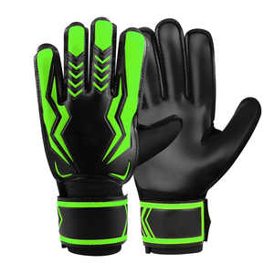 OEM Service Leather Lightweight Durable Breathable <b>Hook</b> Loop Closure Football Goalkeeper Gloves Sports Training - Product Image 1