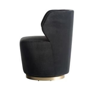 Sillones de Salón Giratorios de 360 Grados, Sillones Redondos con Tapicería de Terciopelo Esponjoso para Sala de Espera - Product Image 3