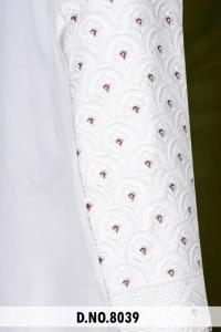 Motivos Florales Intrincados, Sherwani Indo Occidental con Cuentas Hechas a Mano en Color Marfil, Ropa Formal para Hombre, Tela Armani - Product Image 2