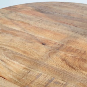 Table à manger Vandana Zentrix Lyra en bois de manguier avec un design contemporain solide et fait main - Product Image 3