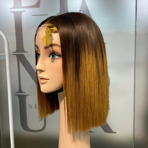 Prix de gros Extensions de cheveux humains vietnamiens vierges bruts 100% naturels, perruque Lace ultra-lisse couleur Ombré Roux, Super Double Drawn - Product Image 1