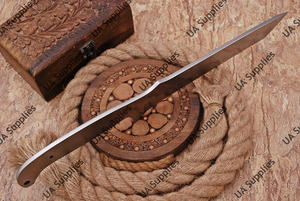 Couteau de camping, de chasse et de sports de plein air multifonctionnel à lame fixe de 8 pouces en acier au carbone personnalisable - Grade industriel - Product Image 4