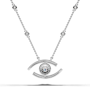 จี้เพชรเลี้ยงในห้องปฏิบัติการ ดีไซน์หรูหรา พร้อมสร้อยคอ ทอง 10K 14K 18K แพลตตินั่ม เงิน สำหรับผู้หญิง เครื่องประดับชั้นดี สไตล์โมเดิร์น - Product Image 2