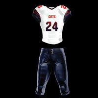 Maillot de football américain en mesh pour homme, broderie personnalisée, numéros de toutes les équipes, vente chaude
