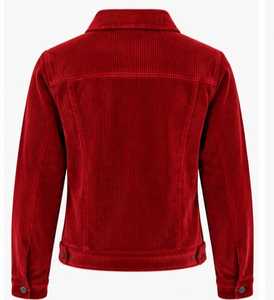 Veste pour femme de couleur bleue, col rabattu, fermeture à boutons, manches longues - Product Image 4