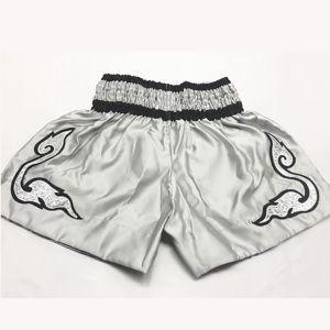 Pantalones Cortos de Muay Thai Personalizados, Satén Premium, Cintura Elástica, Secado Rápido, Transpirables, 100% Poliéster, para Entrenamiento Profesional de Kickboxing, OEM - Product Image 5