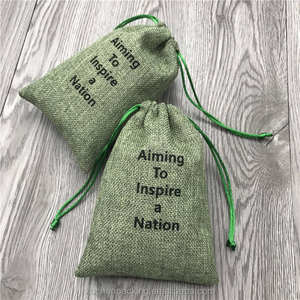 Natural Jute Mini <b>Pouches</b> for Jewelry Storage with Custom Logo and <b>Drawstring</b> Feature - Product Image 4