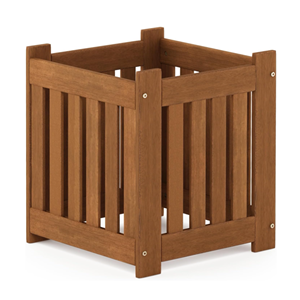Jardinera cuadrada para exteriores, jardinera cúbica, jardinera de madera maciza natural para patio, balcón, jardín, procedente de Vietnam. - Product Image 3