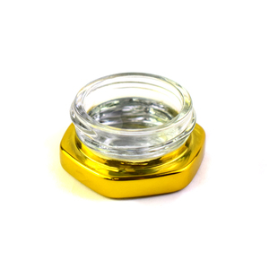 Frasco de Vidrio Hexagonal Dorado a Prueba de Niños con Tapa Resistente a la Manipulación Infantil, <span class=keywords><strong>7</strong></span> <span class=keywords><strong>ml</strong></span>, 9 <span class=keywords><strong>ml</strong></span> - Product Image 1