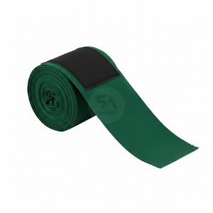 Bandages de boxe professionnels en coton pour Muay Thai, 4,5 mètres, vert foncé, soutien des poignets MMA, protection des mains pour l'haltérophilie - Product Image 2