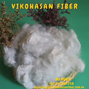 ใยสังเคราะห์ 7D HD สีขาวแบบกลวง ไม่เคลือบซิลิโคน ยี่ห้อ Vikohasan PSF ผู้ผลิตใยโพลีเอสเตอร์แบบสแตปล์ วัสดุสำหรับยัดไส้ผ้านวม - Product Image 5