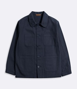 Veste de travail respirante, décontractée, à col rabattu, entièrement zippée, personnalisable, en toile de coton épaisse, pour hommes - Product Image 1