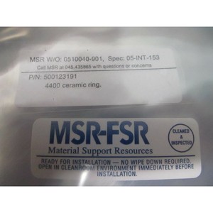 MSR-FSR 500123191400 <b>Ceramic</b> <b>Ring</b>, Insolator - Trusted Global Legacy Semiconductor Equipment and Parts at - Product Image 4
