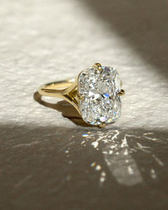 Igi/gia แล็บตัดเพชรวินเทจ14K สีเหลืองแหวนแต่งงาน/งานหมั้นใส่ได้ทั้งชายและหญิงสีขาวทองคุณภาพดีสำหรับงานปาร์ตี้ครบรอบ-คุ้มค่า - Product Image 3