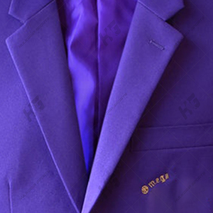 Blazer Morado Estilo Zeta NEIL ALLYN para Negocios y Oficina, Corte Entallado, Casual de Negocios, Un Botón, Venta al Por Mayor - Product Image 4