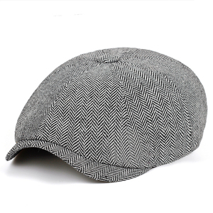 Custom Logo Print Woven Label Newsboy <b>Cap</b> <b>Vintage</b> Style Gatsby <b>Cap</b> Bulk Premium Custom Brand Newsboy <b>Cap</b> High Quality - Product Image 2