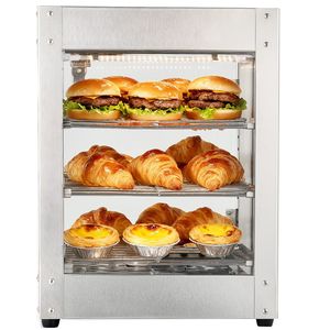 Scaldavivande Commerciale a 3 Livelli in Acciaio Inox da 800W con Luce LED e Controllo Manuale della Temperatura 86 - Product Image 6