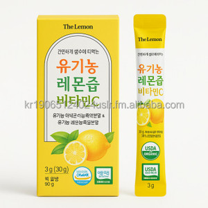 Bâtonnets de poudre de jus de citron biologique OEM Corée 14 sachets de vitamine C pressée à froid - Product Image 1