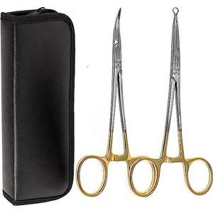 Vasectomía sin bisturí: Juego de instrumentos quirúrgicos con pinzas anilladas de acero inoxidable de Surgiright - Product Image 5