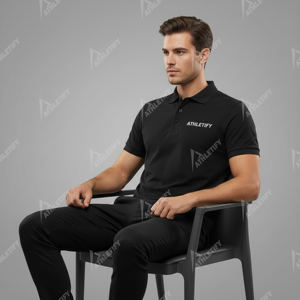 Coton tricoté solide en vrac pour chemises homme à manches courtes, vêtements de golf, logo OEM, uniforme d'entreprise, vêtements d'équipe, vêtements promotionnels - Product Image 4