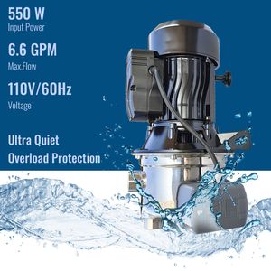 Bomba de chorro para pozos poco profundos/profundos de 3/4 HP, 18.5 GPM, 131 pies, 110V 60Hz, de acero inoxidable - Product Image 3