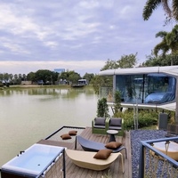 Cabine modulaire préfabriquée en acier intelligent moderne de 3 ans, petite maison pour les petits hôtels, entrepôt de salle de bain environnementale de voyage