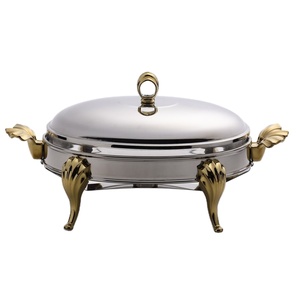 Olla de Presentación de Alimentos Aislada de Lujo con Tapa Elegante, Perfecta para Cenas en Casa, Buffet y Ocasiones Formales - Product Image 2