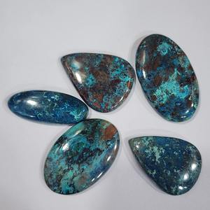 Piedras Preciosas de Cuarzo Azurita Natural de Alta Calidad, Piedras Sueltas Multiforma para Diseño de Joyería, Acabado Azul Elegante - Product Image 5