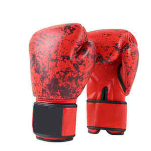 Guantes de Boxeo de Cuero Genuino de Primera Calidad, Color Personalizado, Transpirables y Cómodos, Cierre de Gancho y Bucle, Precio Bajo al por Mayor - Product Image 1