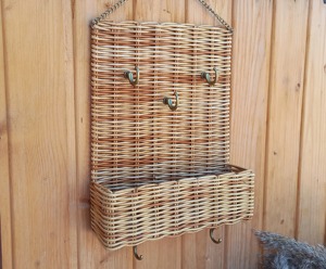 Premium Rattan <b>Wall</b> Key Holder Perfect For Farmhouse Decor Stylish Entryway Key Storage <b>Rack</b> Natural Handmade Look From India - Product Image 2